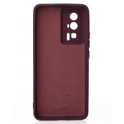 Силиконовый чехол SOFT Silicone Case для Xiaomi Poco F5 Pro (без лого) бордовый