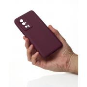 Силиконовый чехол SOFT Silicone Case для Xiaomi Poco F5 Pro (без лого) бордовый