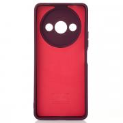 Силиконовый чехол SOFT Silicone Case для Xiaomi Redmi A3/ A3X/ Poco C61 (без лого) бордовый