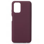 Силиконовый чехол SOFT Silicone Case для Xiaomi Redmi Note 10 Pro (без лого) бордовый