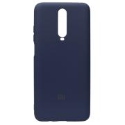 Силиконовый чехол SOFT Silicone Case для Xiaomi Redmi K30/Poco X2 HQ (с логотипом) темно-синий