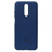 Силиконовый чехол SOFT Silicone Case для Xiaomi Redmi K30/Poco X2 HQ (с логотипом) синий