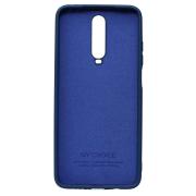 Силиконовый чехол SOFT Silicone Case для Xiaomi Redmi K30/Poco X2 HQ (с логотипом) синий
