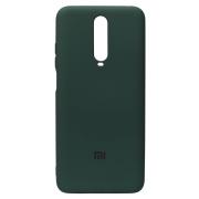 Силиконовый чехол SOFT Silicone Case для Xiaomi Redmi K30/Poco X2 HQ (с логотипом) темно-зеленый