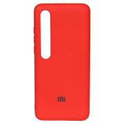 Силиконовый чехол SOFT Silicone Case для Xiaomi Mi 10 Pro HQ (с логотипом) красный