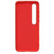 Силиконовый чехол SOFT Silicone Case для Xiaomi Mi 10 Pro HQ (с логотипом) красный