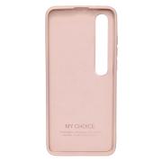 Силиконовый чехол SOFT Silicone Case для Xiaomi Mi 10 Pro HQ (с логотипом) персик