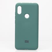 Силиконовый чехол SOFT Silicone Case для Xiaomi Redmi Note 6 Pro HQ (с логотипом) темно-зеленый