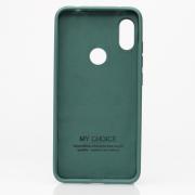 Силиконовый чехол SOFT Silicone Case для Xiaomi Redmi Note 6 Pro HQ (с логотипом) темно-зеленый