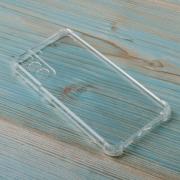 Силиконовый чехол WS SHOCKPROOF для Samsung S21 FE прозрачный