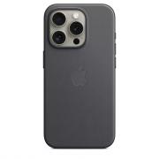 Тканевый чехол MagSafe WOVEN для iPhone 15 Pro черный
