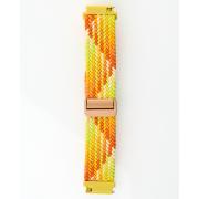 Ремешок для часов UNIVERSAL "Nylon Braided Magnetic" 22 мм orange yellow