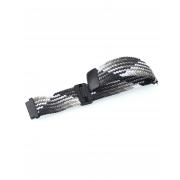 Ремешок для часов UNIVERSAL "Nylon Braided Magnetic" 22 мм black and white