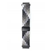 Ремешок для часов UNIVERSAL "Nylon Braided Magnetic" 22 мм black and white
