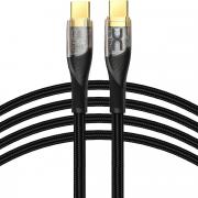 Зарядний кабель DC Type-C to Type-C (CL-23B), PD 60W, 1м, чорний