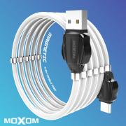 USB cable MOXOM micro USB (MX-CB46) Magnetic clips белый