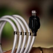 USB cable MOXOM micro USB (MX-CB46) Magnetic clips белый