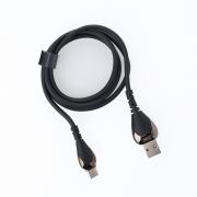 USB cable XO Type-C (NB218) Zink Alloy/Anti-Breakage/2.4A/1m черный