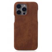 Захисний чохол для iPhone 14 Pro (brown, екошкіра, TPU)