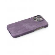 Чехол LEATHER Case для iPhone 15 Pro deep purple
