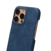 Чехол LEATHER Case для iPhone 15 Pro denim