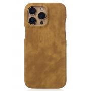 Чехол LEATHER Case для iPhone 15 Pro desert titanium