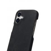 Чехол LEATHER Case для iPhone 16 black