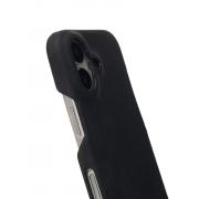 Чехол LEATHER Case для iPhone 16 black