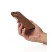 Чехол LEATHER Case для iPhone 16 brown