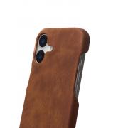 Чехол LEATHER Case для iPhone 16 brown