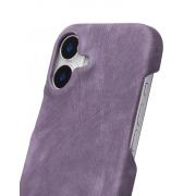 Чехол LEATHER Case для iPhone 16 deep purple