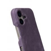 Чехол LEATHER Case для iPhone 16 deep purple