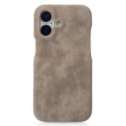 Защитный чехол для iPhone 16 (natural titanium, экокожа, TPU)