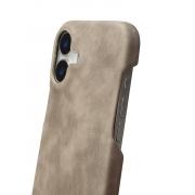 Чехол LEATHER Case для iPhone 16 natural titanium