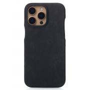 Защитный чехол для iPhone 16 Pro (black, экокожа, TPU)