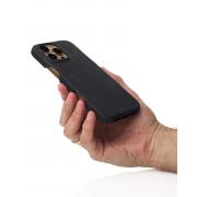 Чехол LEATHER Case для iPhone 16 Pro black