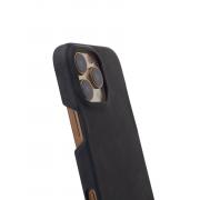 Чехол LEATHER Case для iPhone 16 Pro black