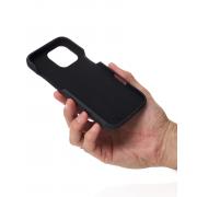 Чехол LEATHER Case для iPhone 16 Pro black