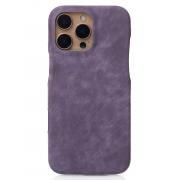 Защитный чехол для iPhone 16 Pro (deep purple, экокожа, TPU)