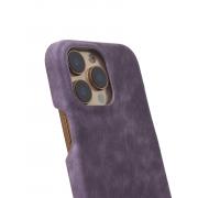 Чехол LEATHER Case для iPhone 16 Pro deep purple