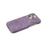 Чехол LEATHER Case для iPhone 16 Pro deep purple