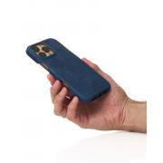 Чехол LEATHER Case для iPhone 16 Pro denim