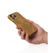 Чехол LEATHER Case для iPhone 16 Pro desert titanium