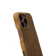 Чехол LEATHER Case для iPhone 16 Pro desert titanium