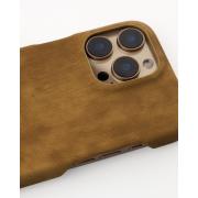 Чехол LEATHER Case для iPhone 16 Pro desert titanium