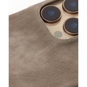 Чехол LEATHER Case для iPhone 16 Pro natural titanium