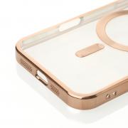 Силиконовый чехол MagSafe SHINING MATTE для iPhone 16 Plus desert titanium