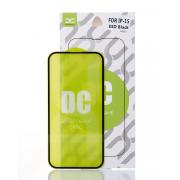 Защитное стекло DC для iPhone 15 черный