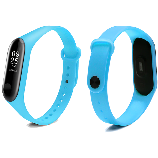 Ремешок для Mi Band 3/4 COLORS голубой