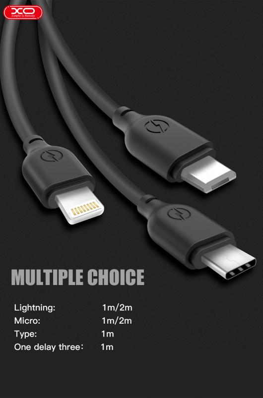 USB cable XO micro USB (NB103) Bell 1m черный